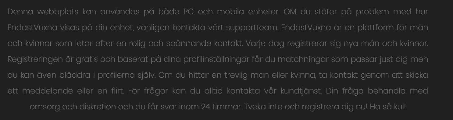 endastvuxna bluff