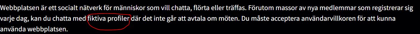 fiktiva profiler hetflirt -