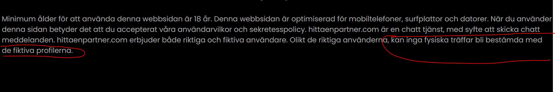 fiktiva profilerna hitta en partner