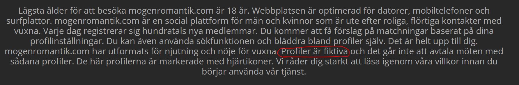 profiler ar fiktiva mogenromantik