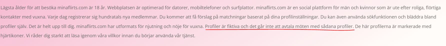 profiler fiktiva minaflirts