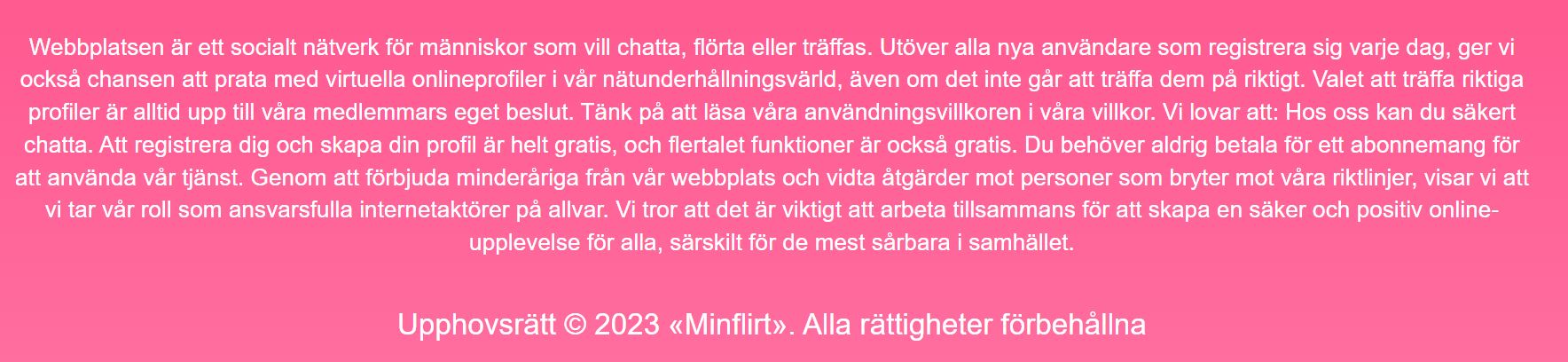minflirt falska profiler